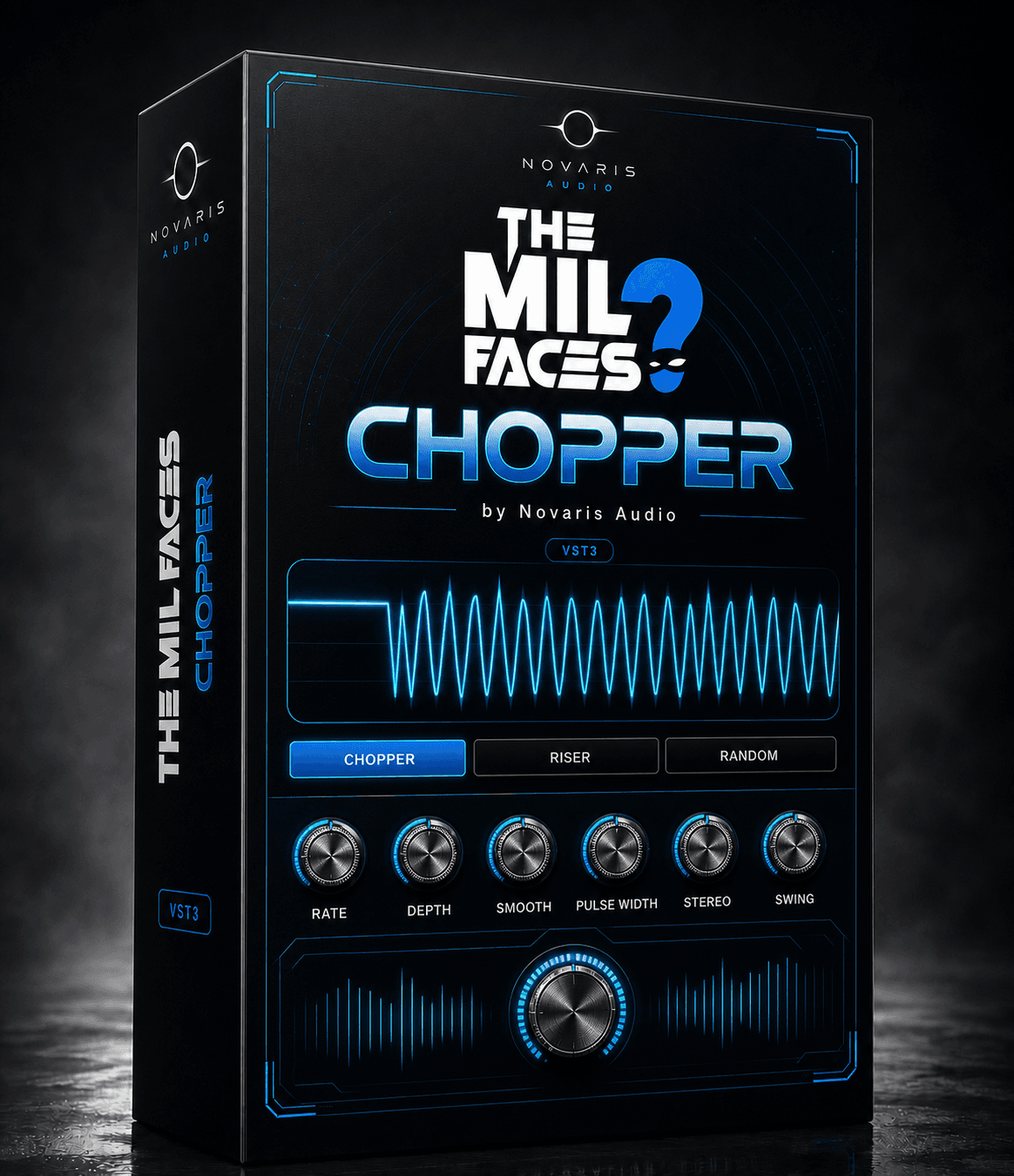 Caja promocional de The Mil Faces Chopper para Novaris Audio